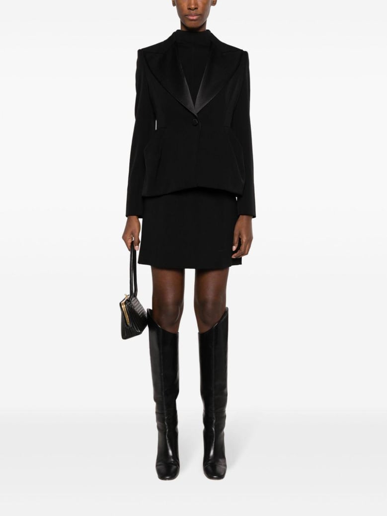 wool single-breasted blazer jacket by Selfnex