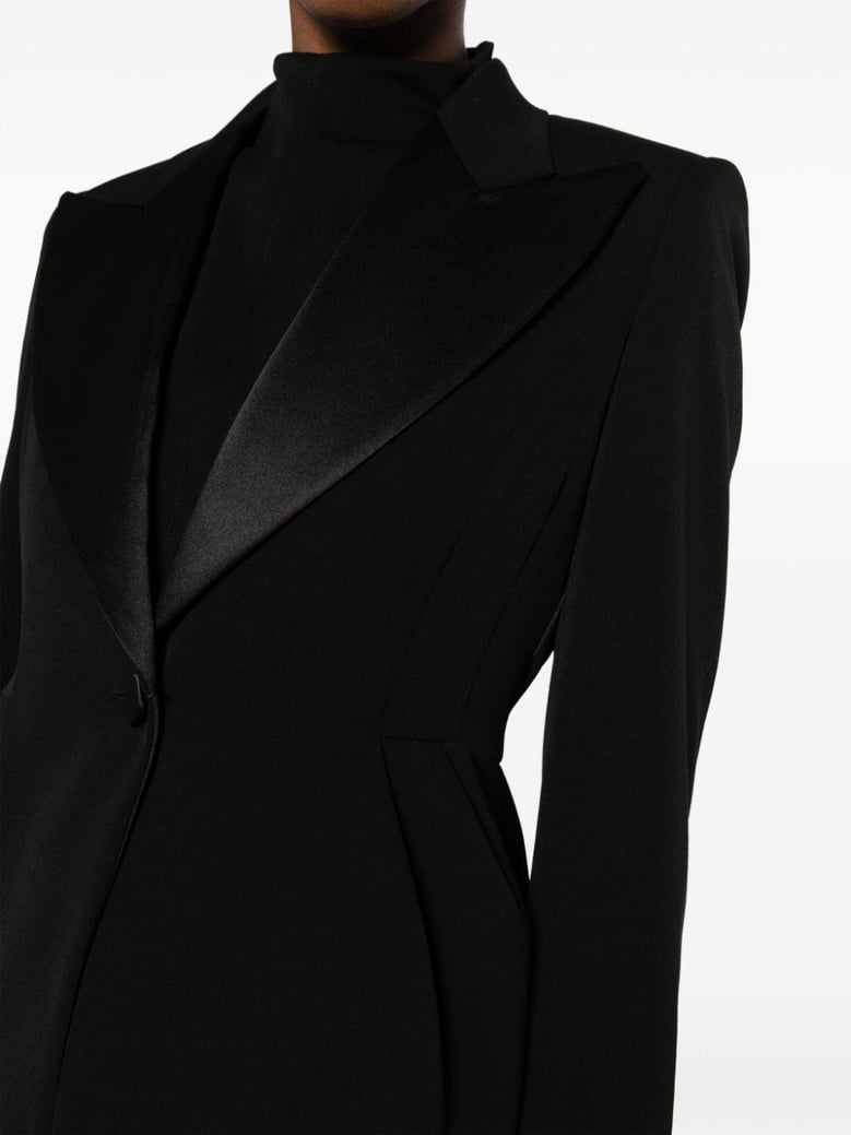 wool single-breasted blazer jacket by Selfnex