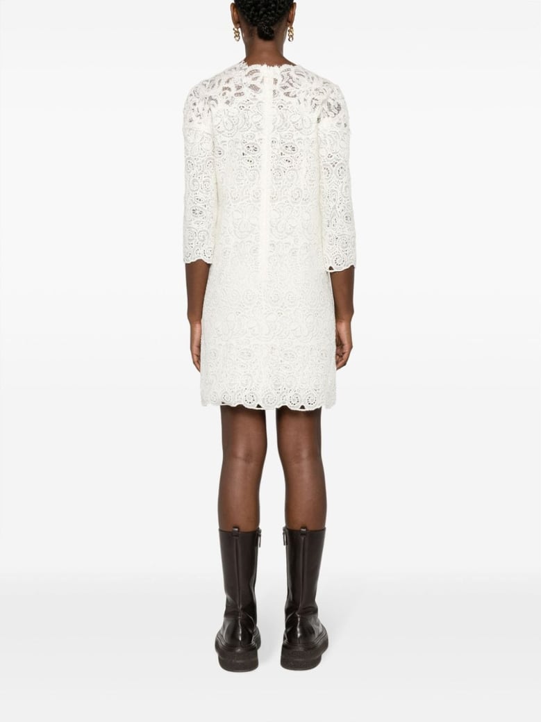 wool blend short dress by Selfnex