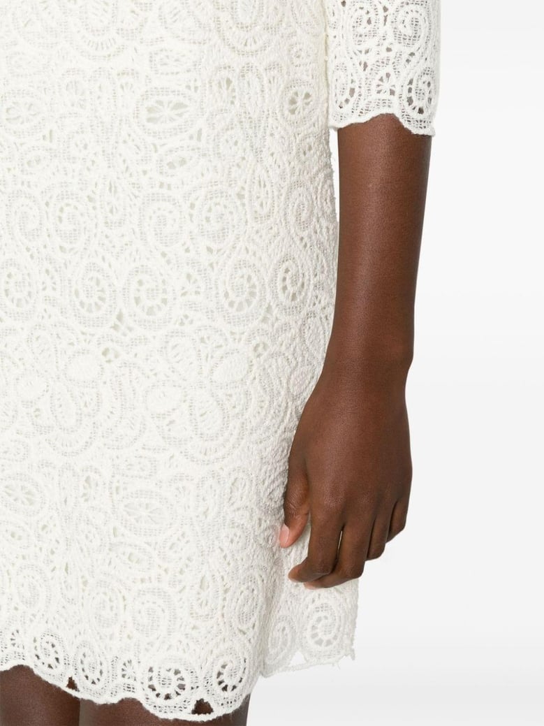 wool blend short dress by Selfnex