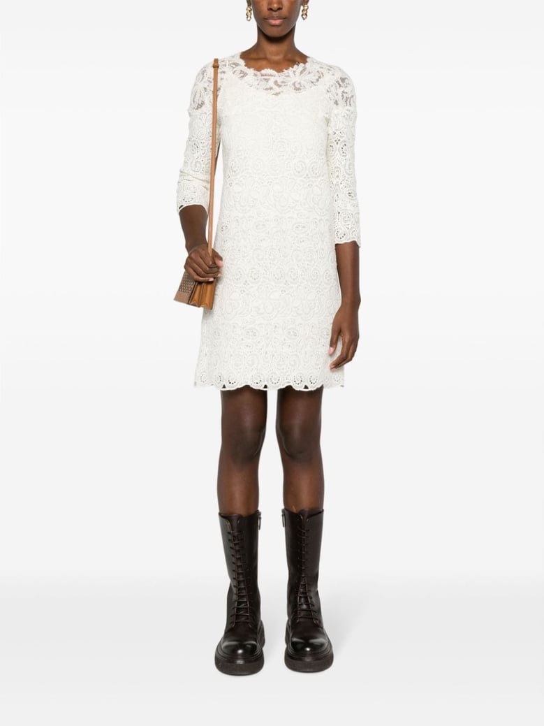 wool blend short dress by Selfnex