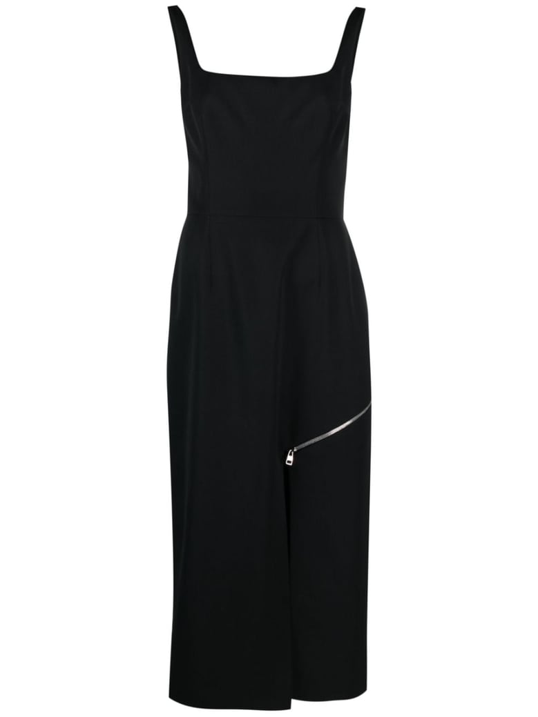 grain de poudre wool midi dress by Selfnex