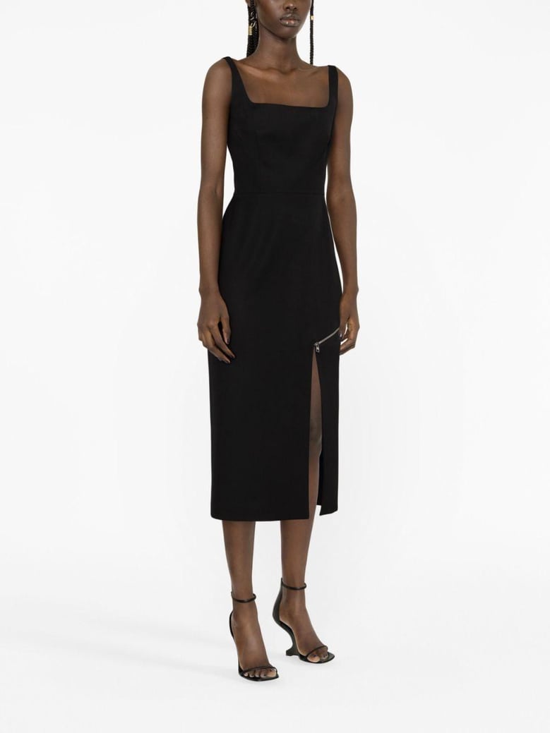 grain de poudre wool midi dress by Selfnex