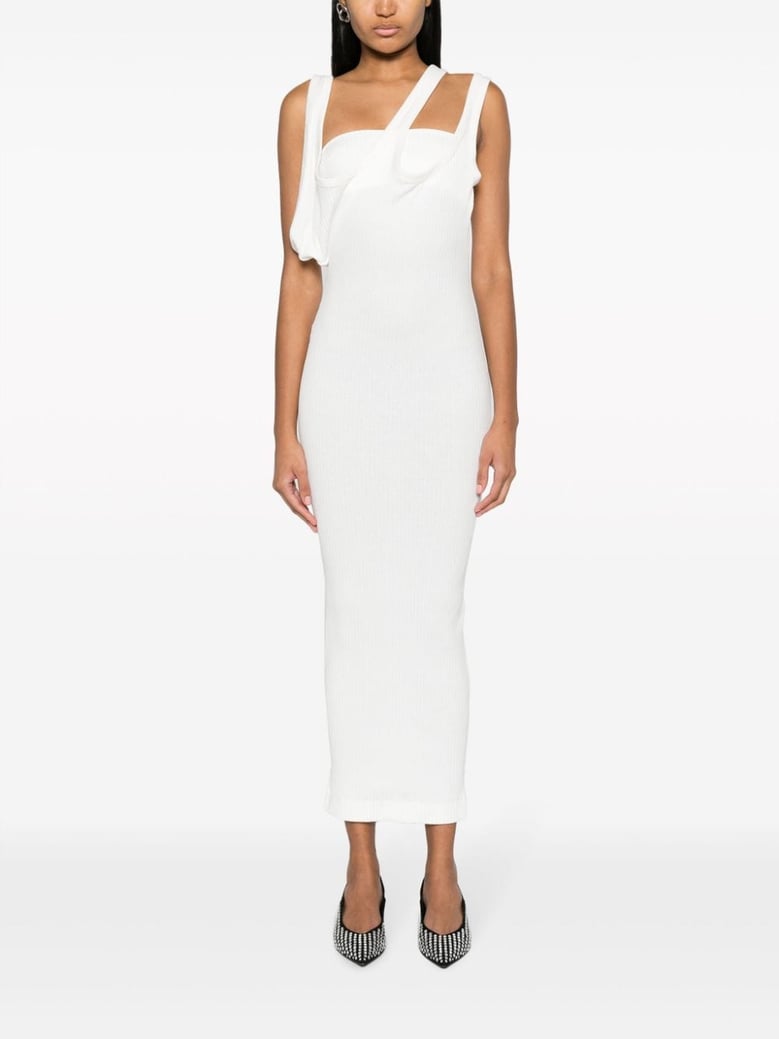 ribbed jersey midi dress - runway by Selfnex