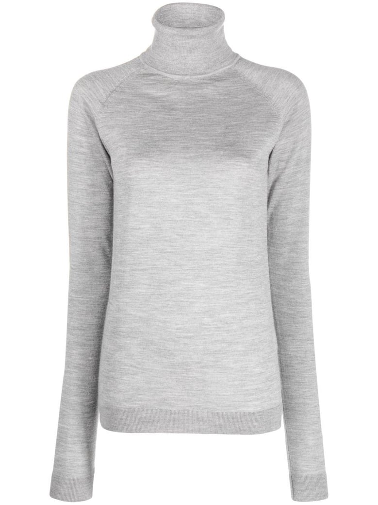 wool and cashmere blend high neck sweater by Selfnex