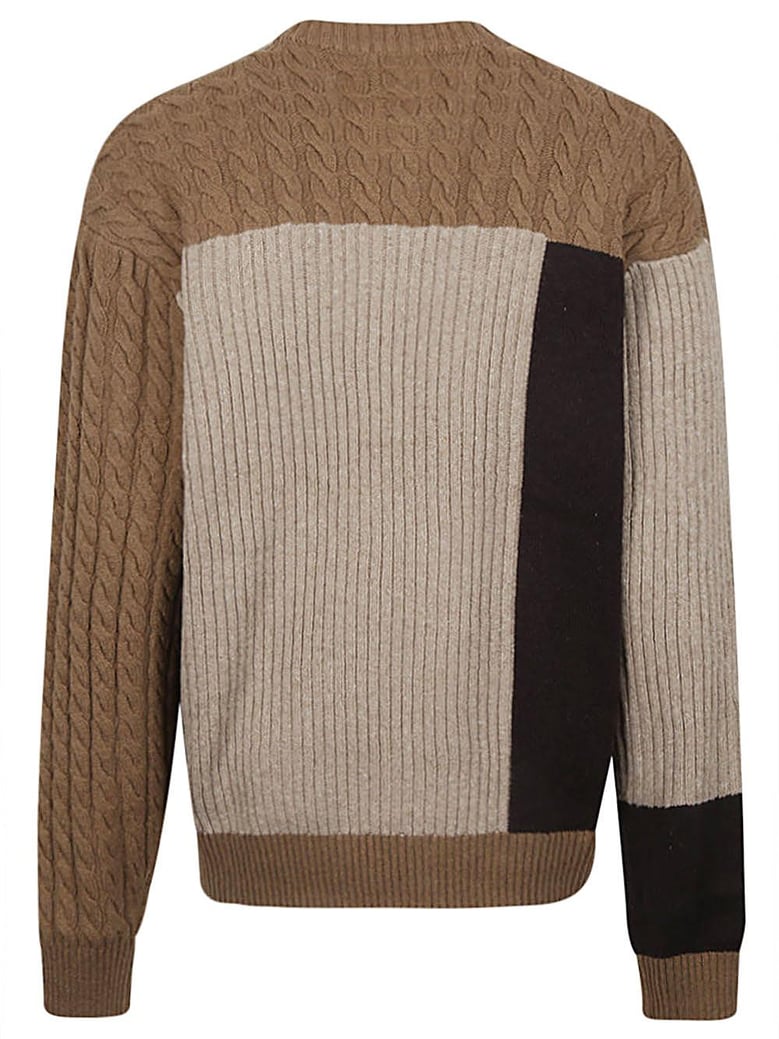 lucas patchwork sweater by Selfnex