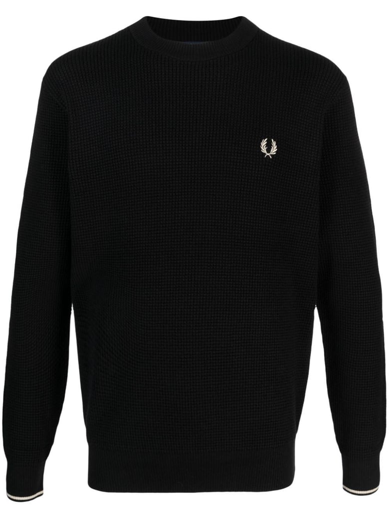 logo cotton crewneck jumper by Selfnex