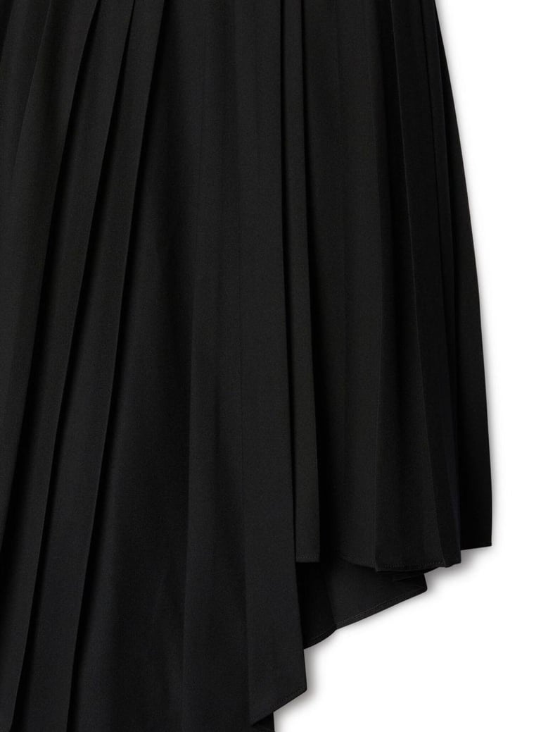belted pleated skirt by Selfnex