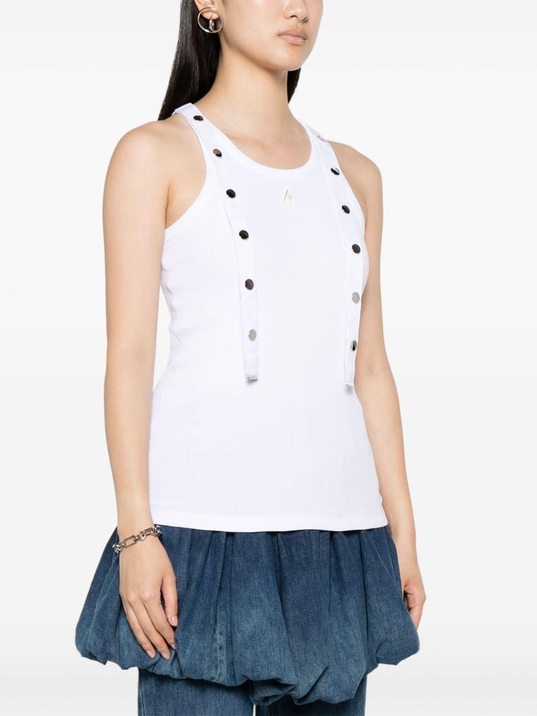 ribbed cotton tank top by Selfnex