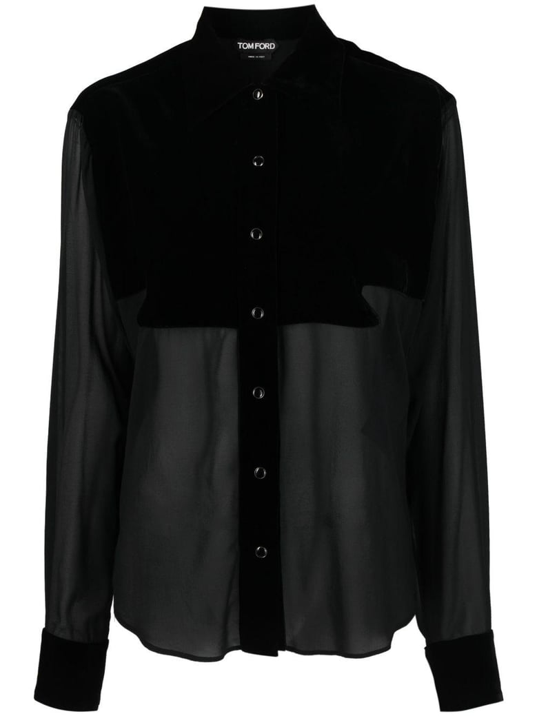 silk georgette shirt by Selfnex