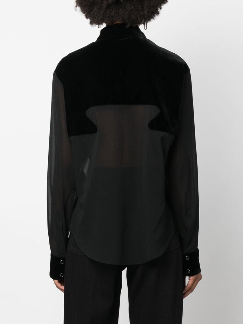 silk georgette shirt by Selfnex