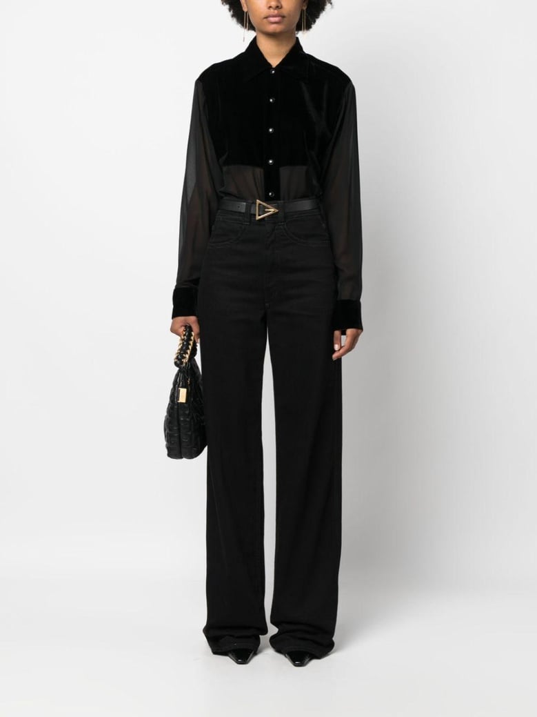silk georgette shirt by Selfnex