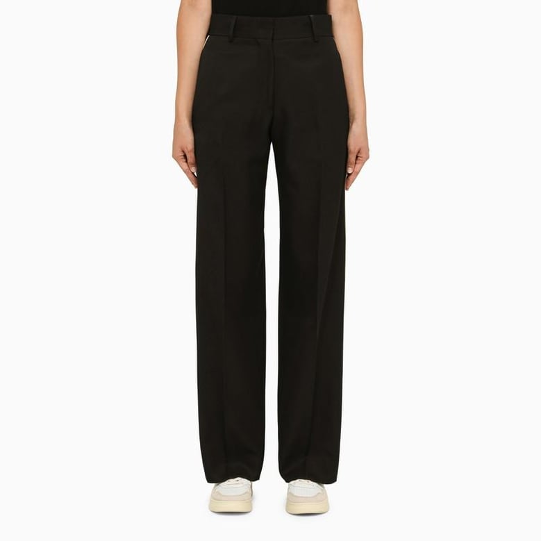 wool blend trousers by Selfnex