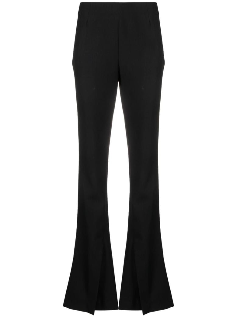flared wool trousers by Selfnex