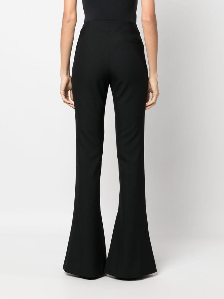 flared wool trousers by Selfnex