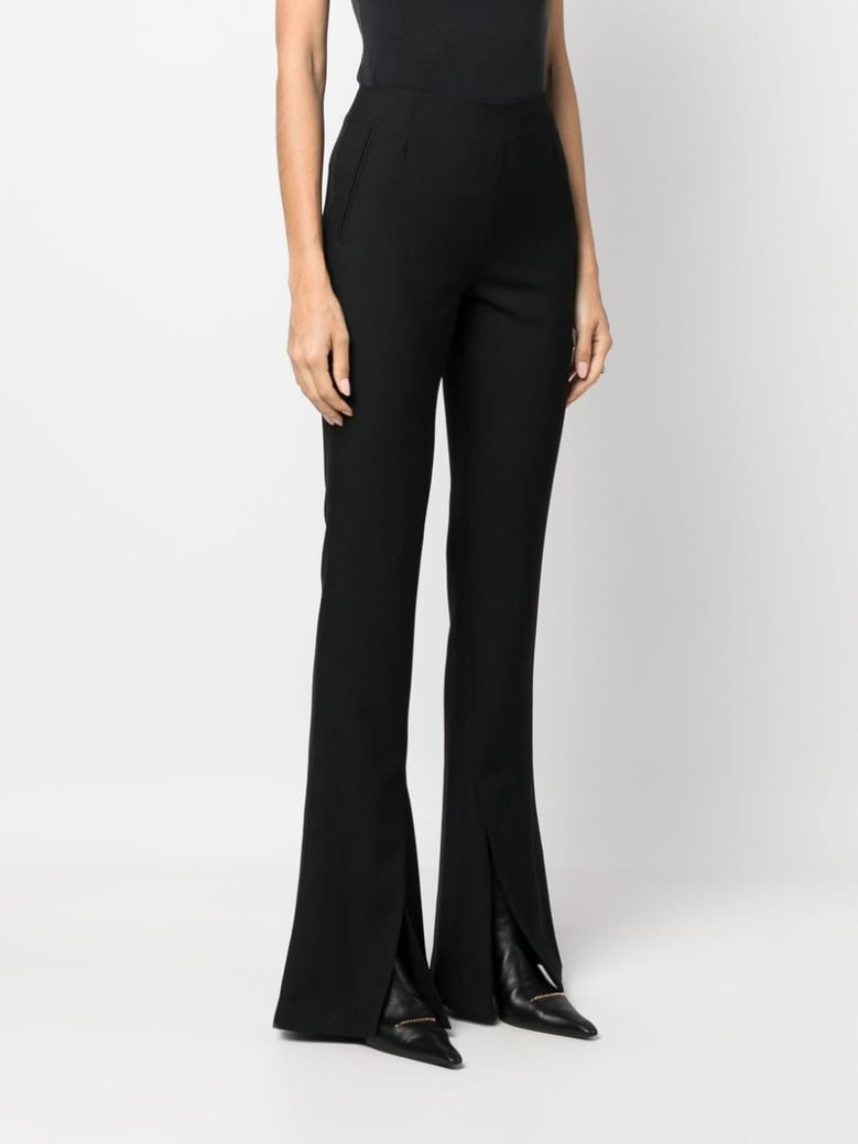 flared wool trousers by Selfnex
