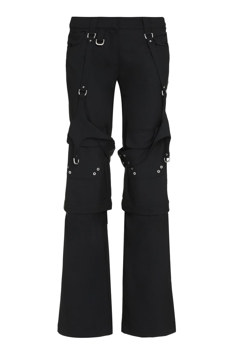 wool cargo trousers by Selfnex