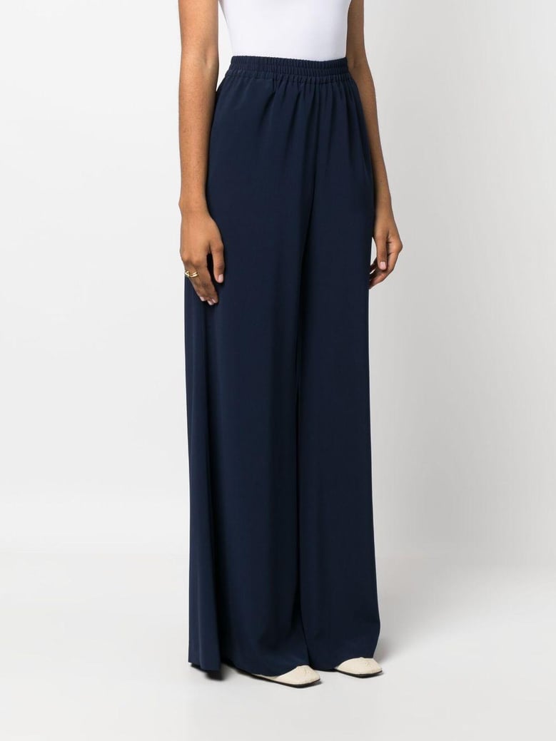 satin wide leg trousers by Selfnex