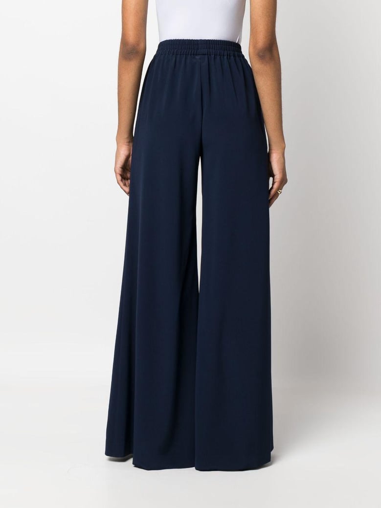 satin wide leg trousers by Selfnex