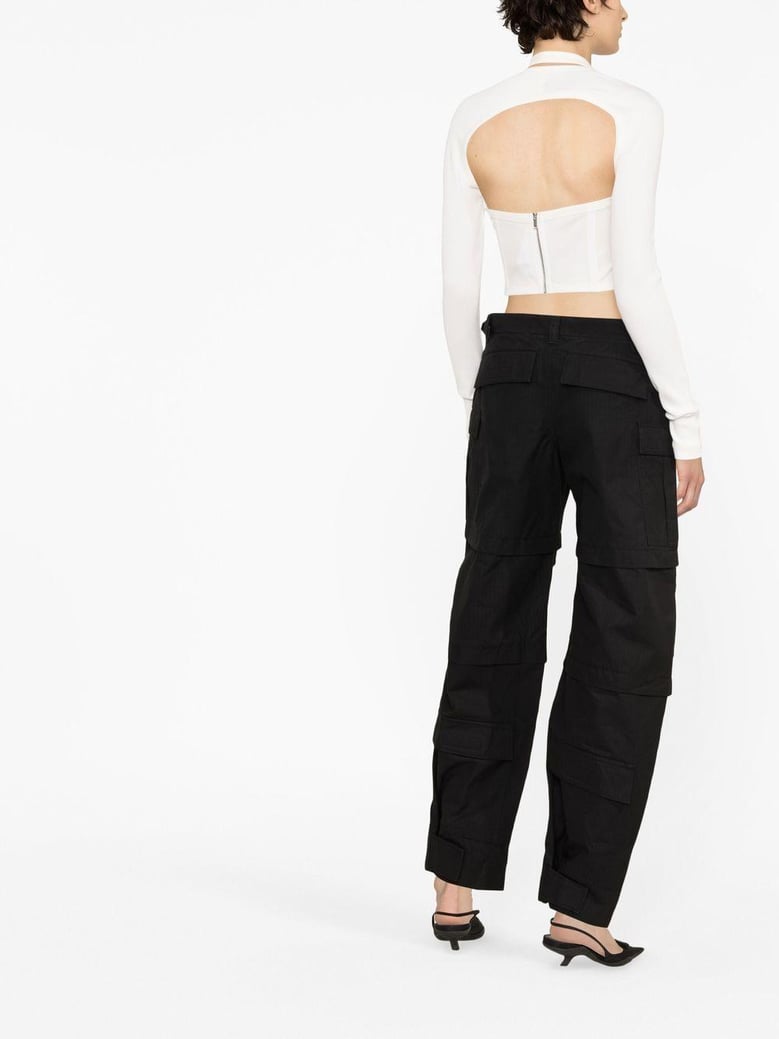 cotton cargo trousers by Selfnex