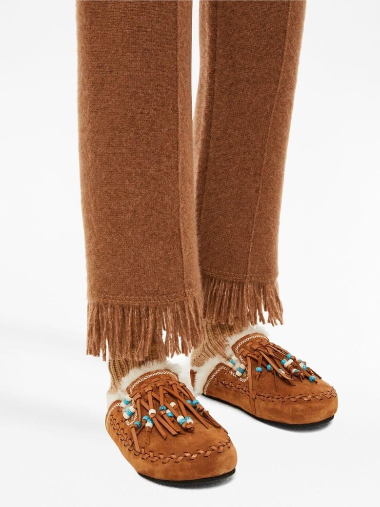 cashmere and silk blend trousers by Selfnex