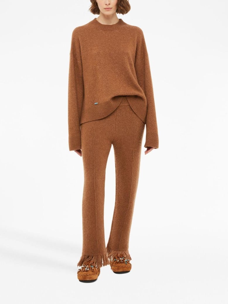 cashmere and silk blend trousers by Selfnex