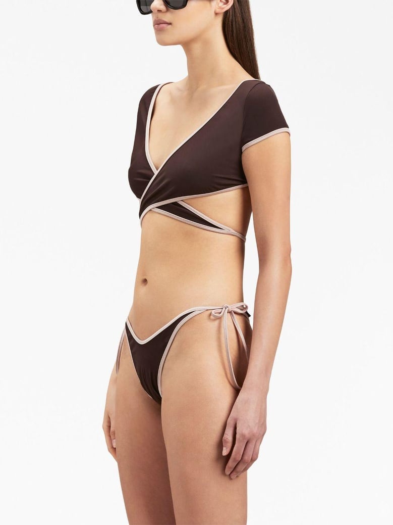 cap-sleeves bikini top by Selfnex