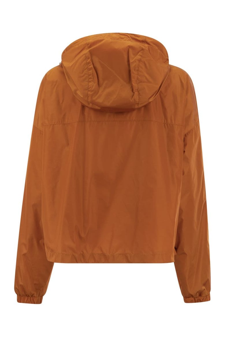 short hooded windbreaker by Selfnex