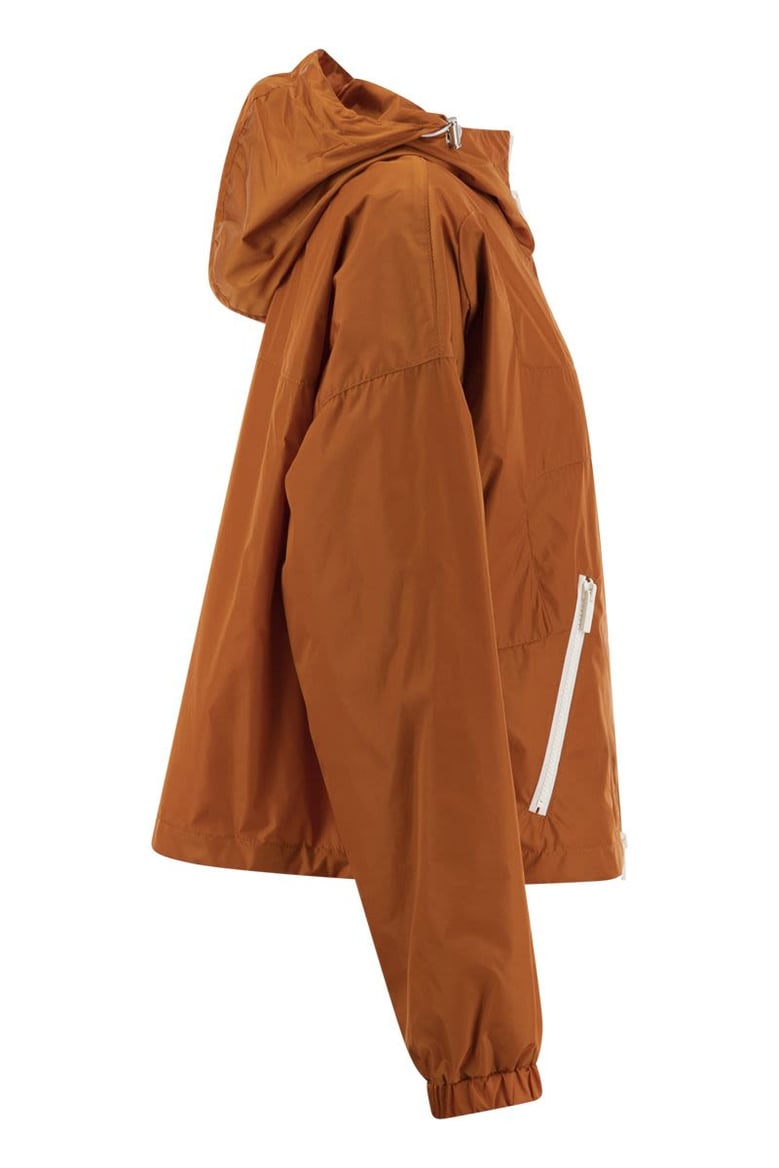 short hooded windbreaker by Selfnex