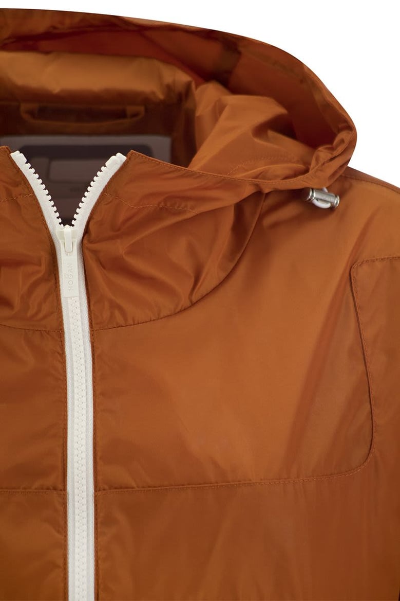 short hooded windbreaker by Selfnex