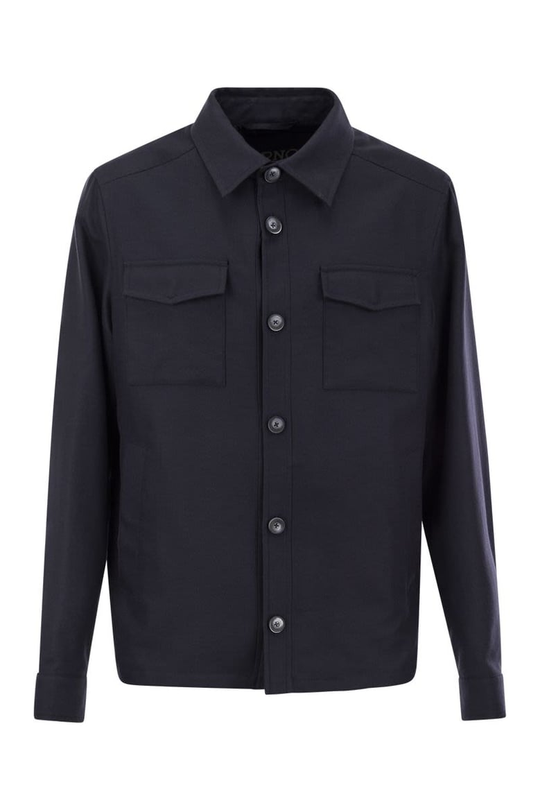 rain cotton cashmere shirt by Selfnex