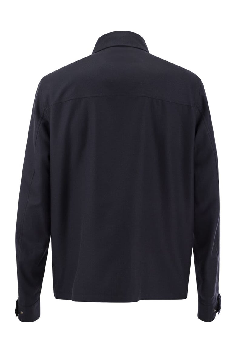rain cotton cashmere shirt by Selfnex