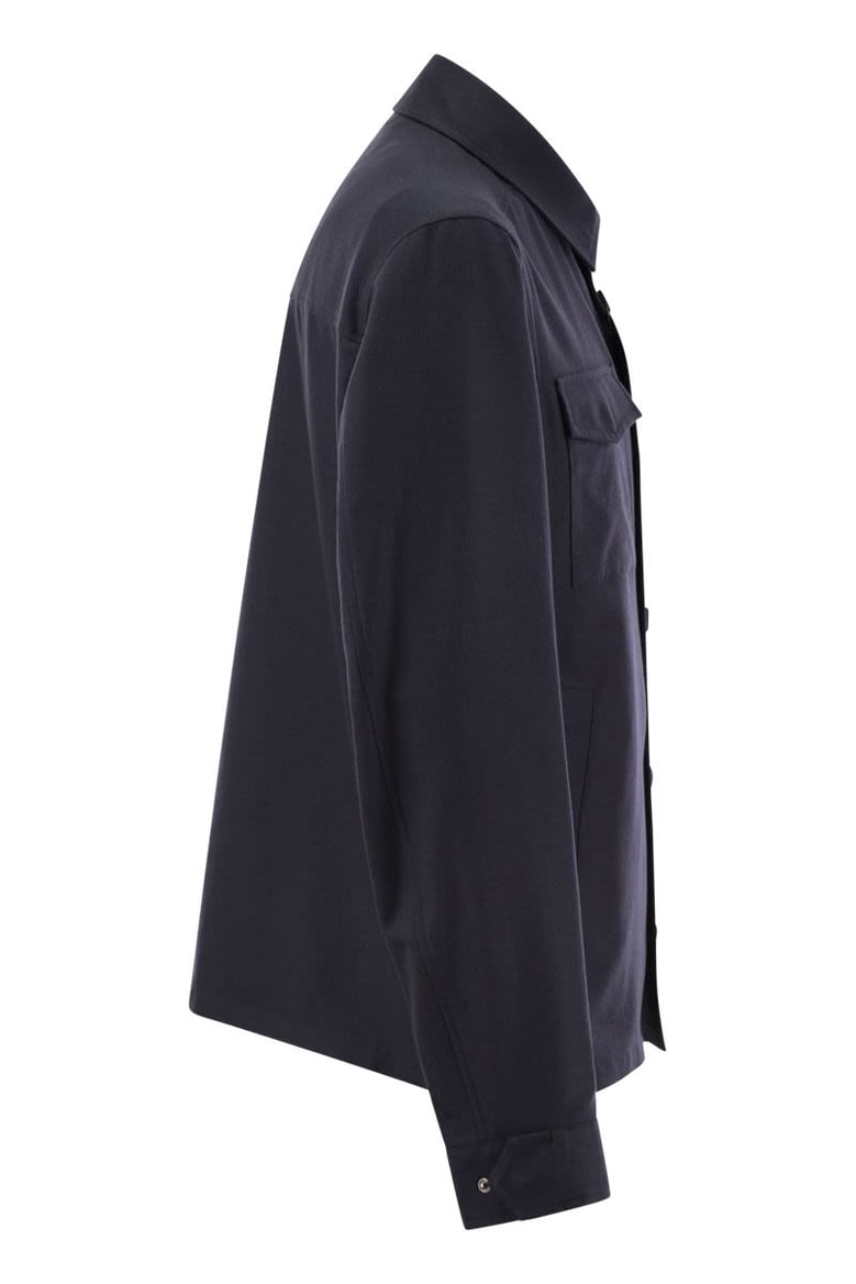 rain cotton cashmere shirt by Selfnex