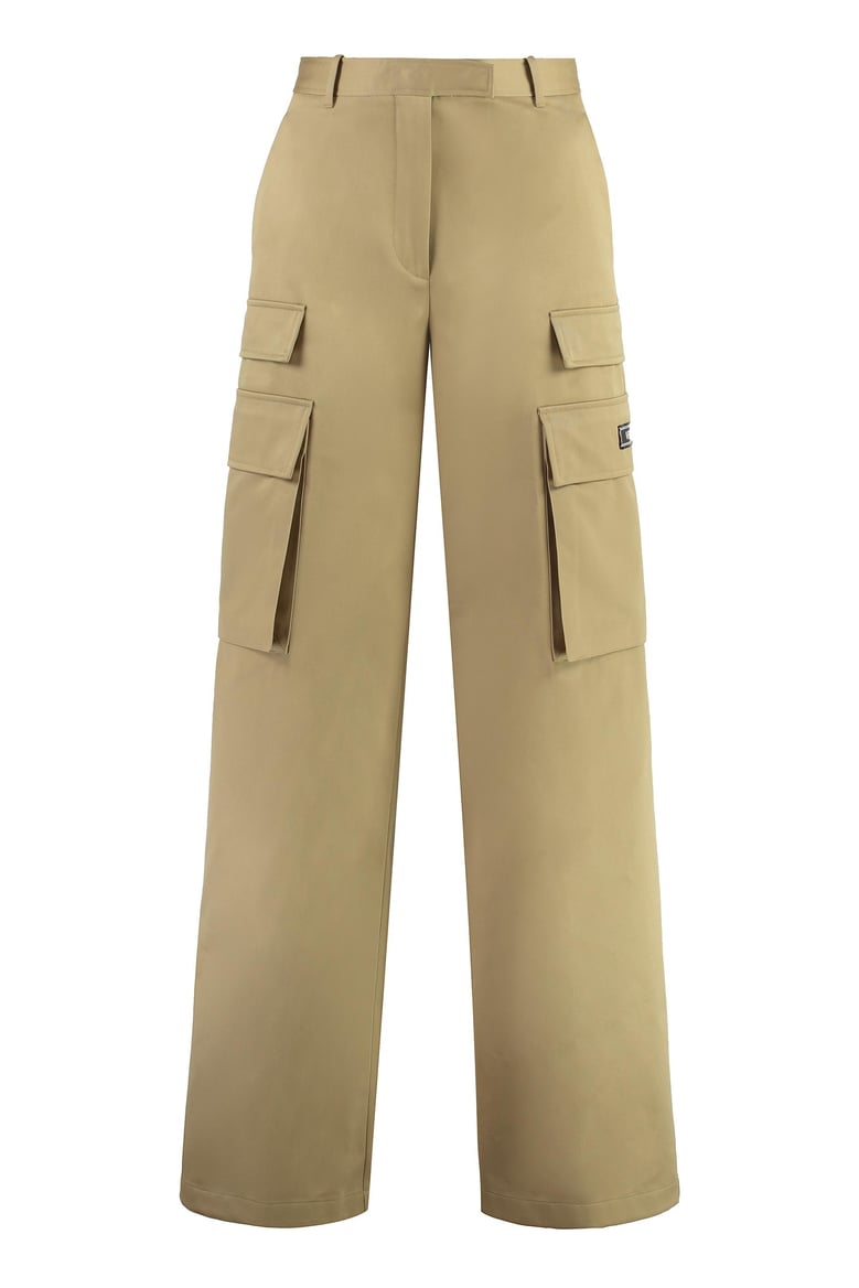 gabardine cargo trousers by Selfnex