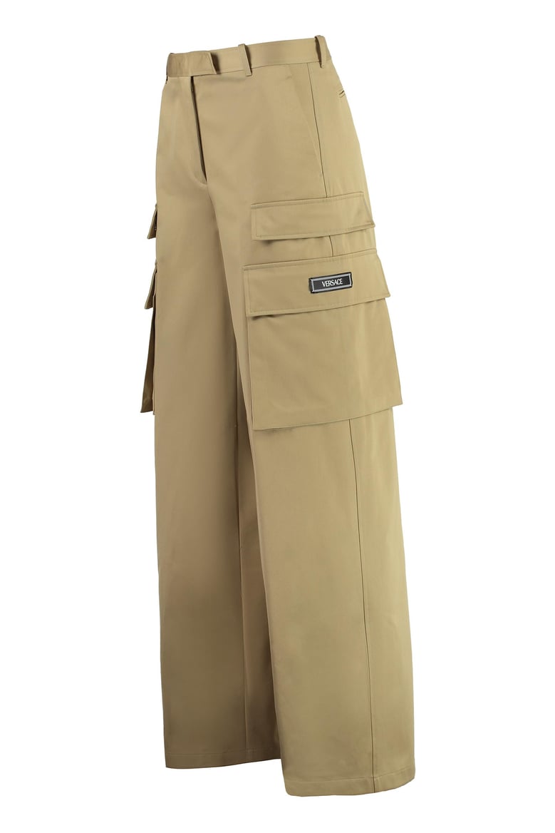gabardine cargo trousers by Selfnex