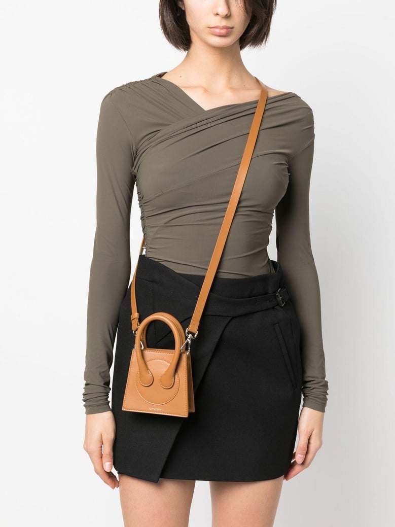 leather micro crossbody bag by Selfnex