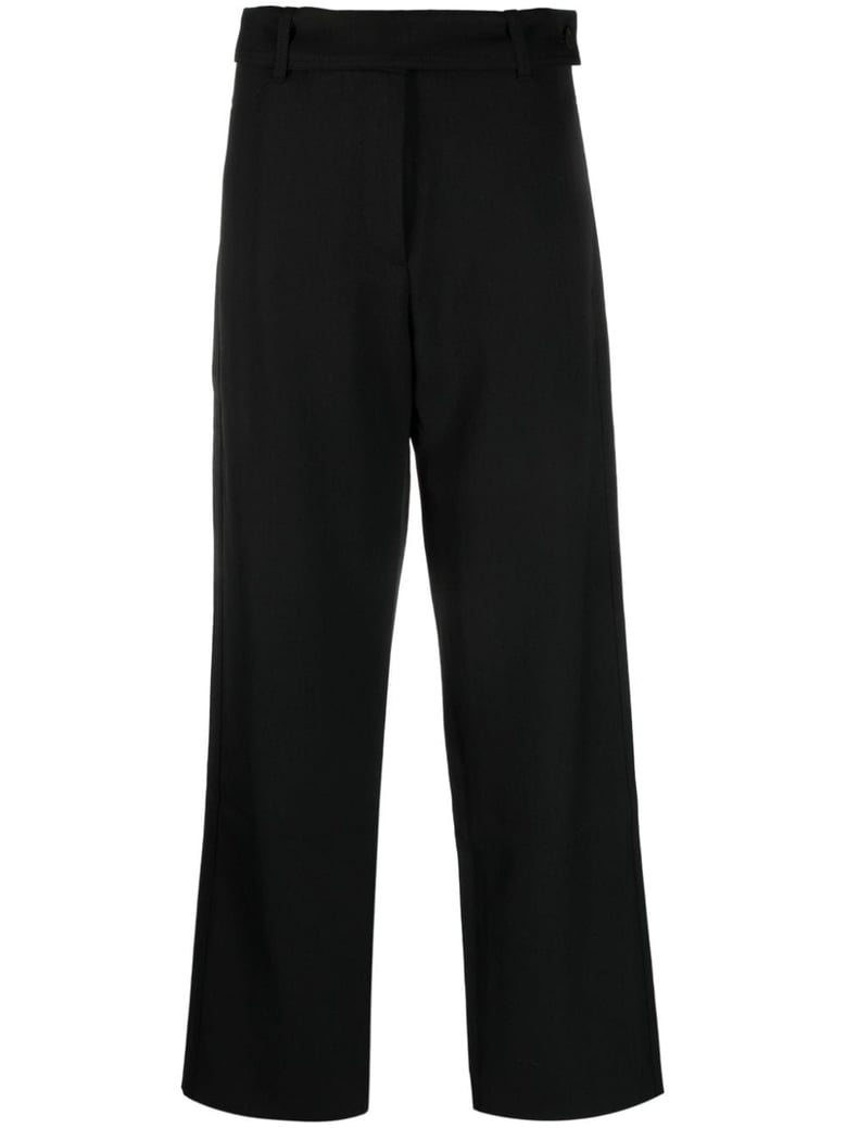wool blend trousers by Selfnex