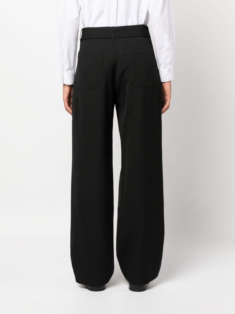 wool blend trousers by Selfnex