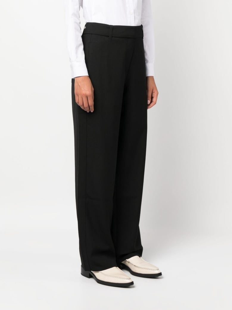 wool blend trousers by Selfnex