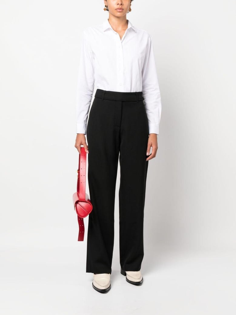 wool blend trousers by Selfnex