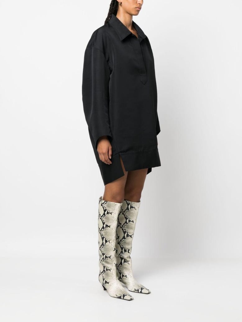 wool blend short dress by Selfnex