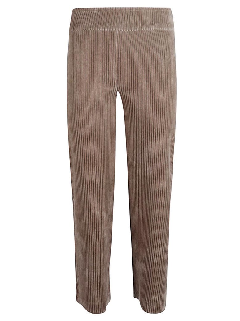 corduroy cropped trousers by Selfnex