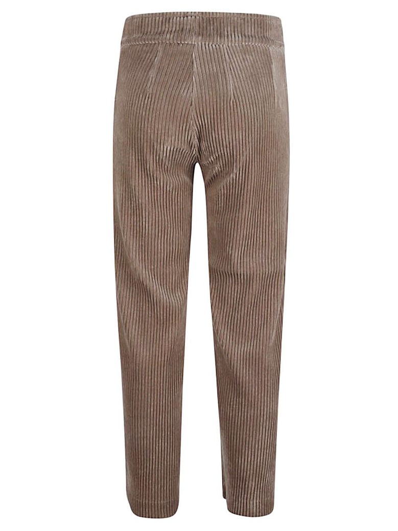 corduroy cropped trousers by Selfnex
