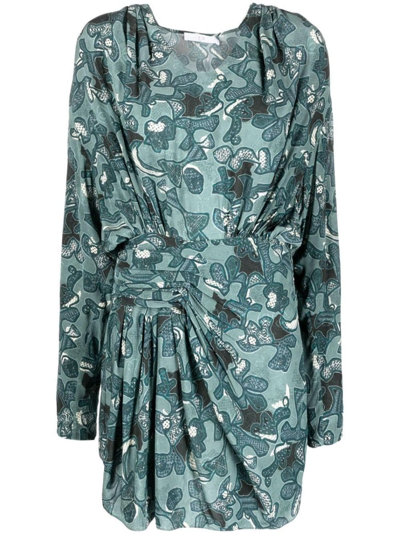 fontana printed short dress by Selfnex