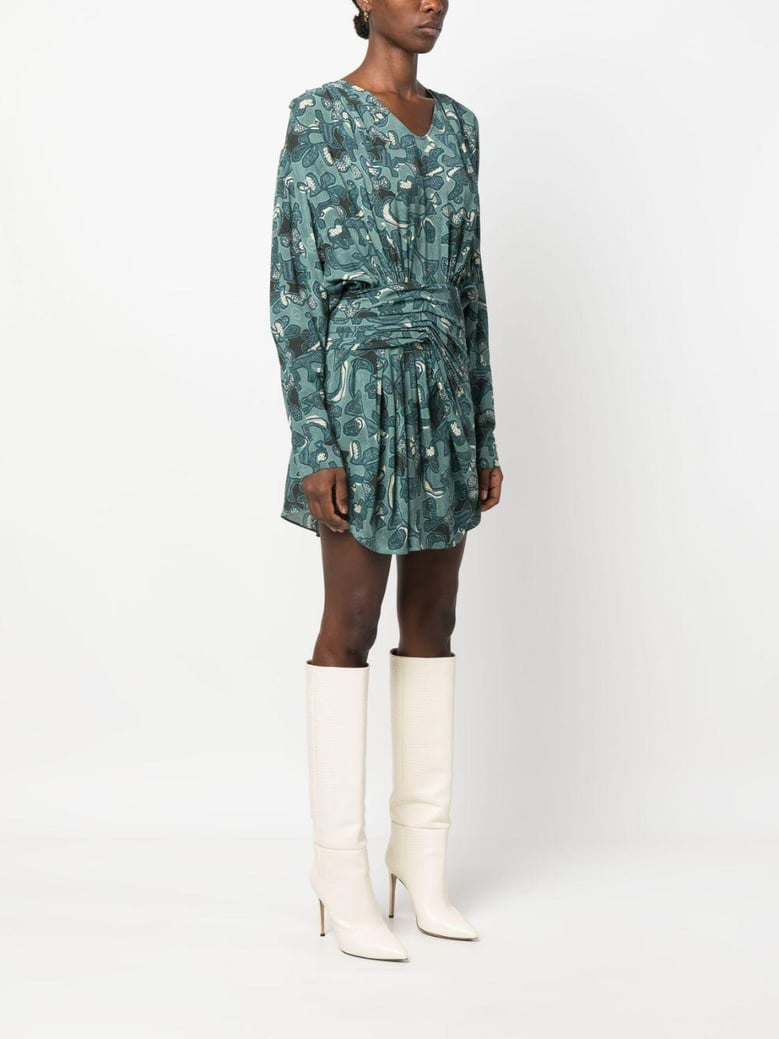 fontana printed short dress by Selfnex
