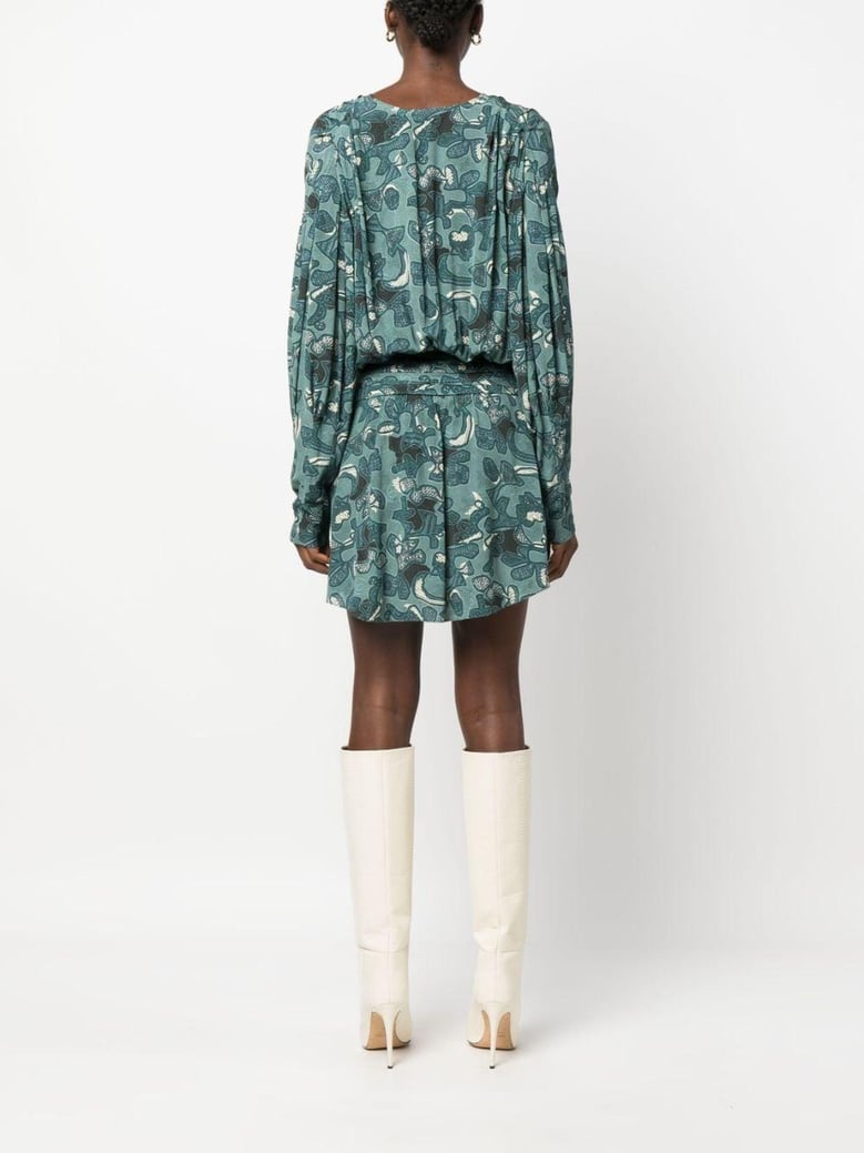 fontana printed short dress by Selfnex