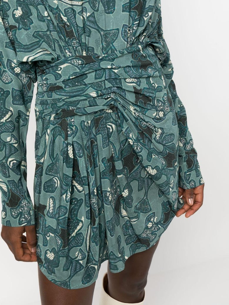 fontana printed short dress by Selfnex