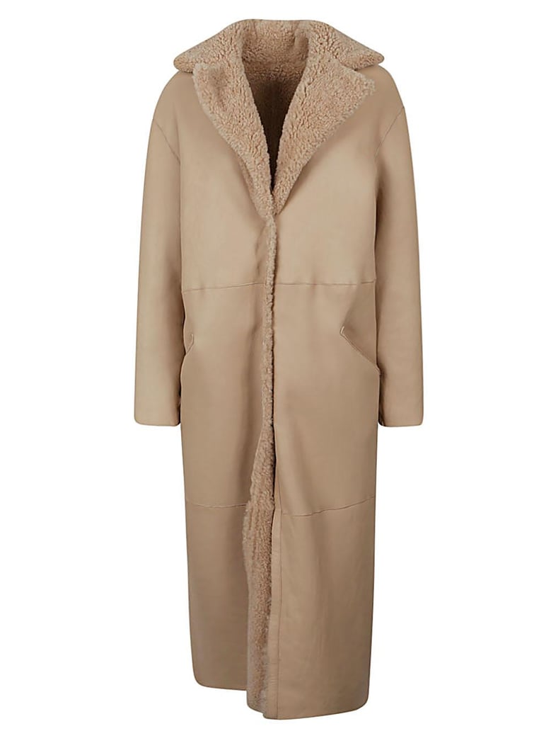 allegra leather long coat by Selfnex