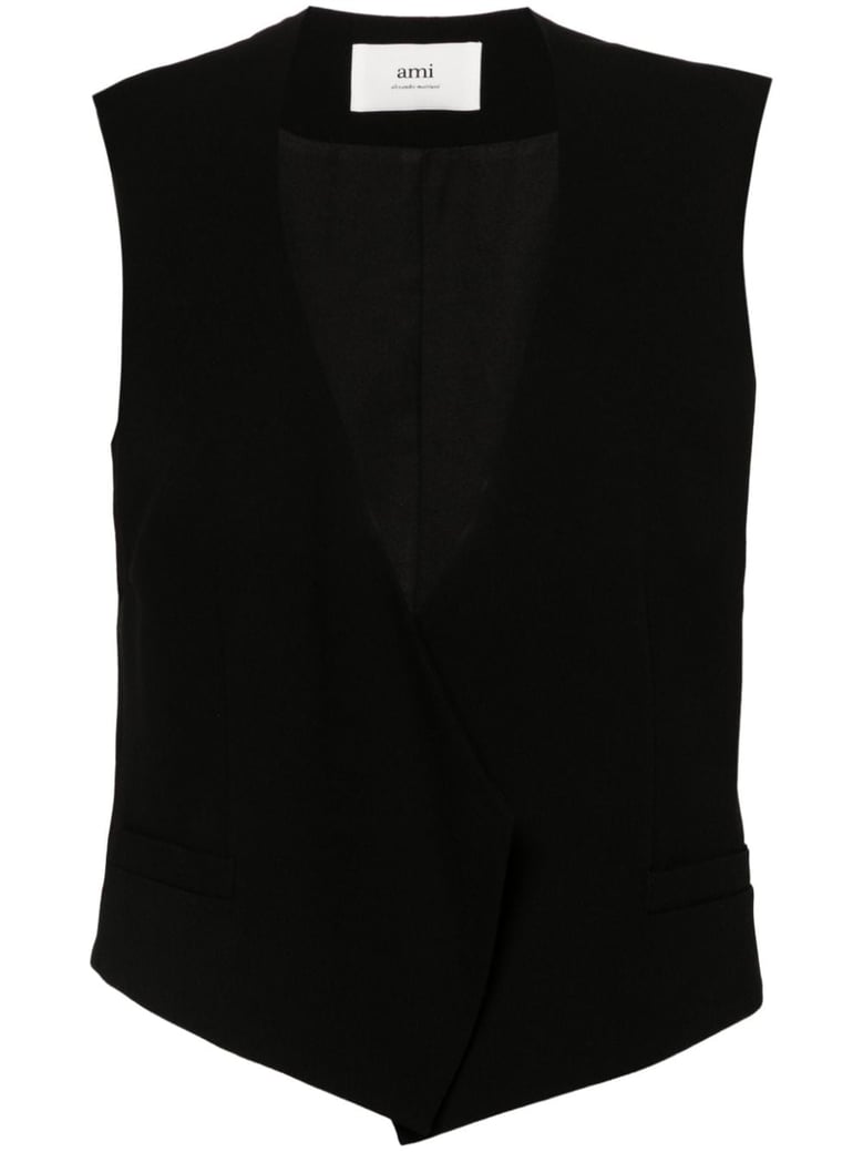 wool sleeveless jacket by Selfnex