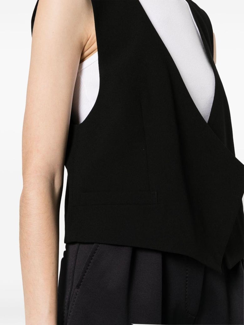 wool sleeveless jacket by Selfnex